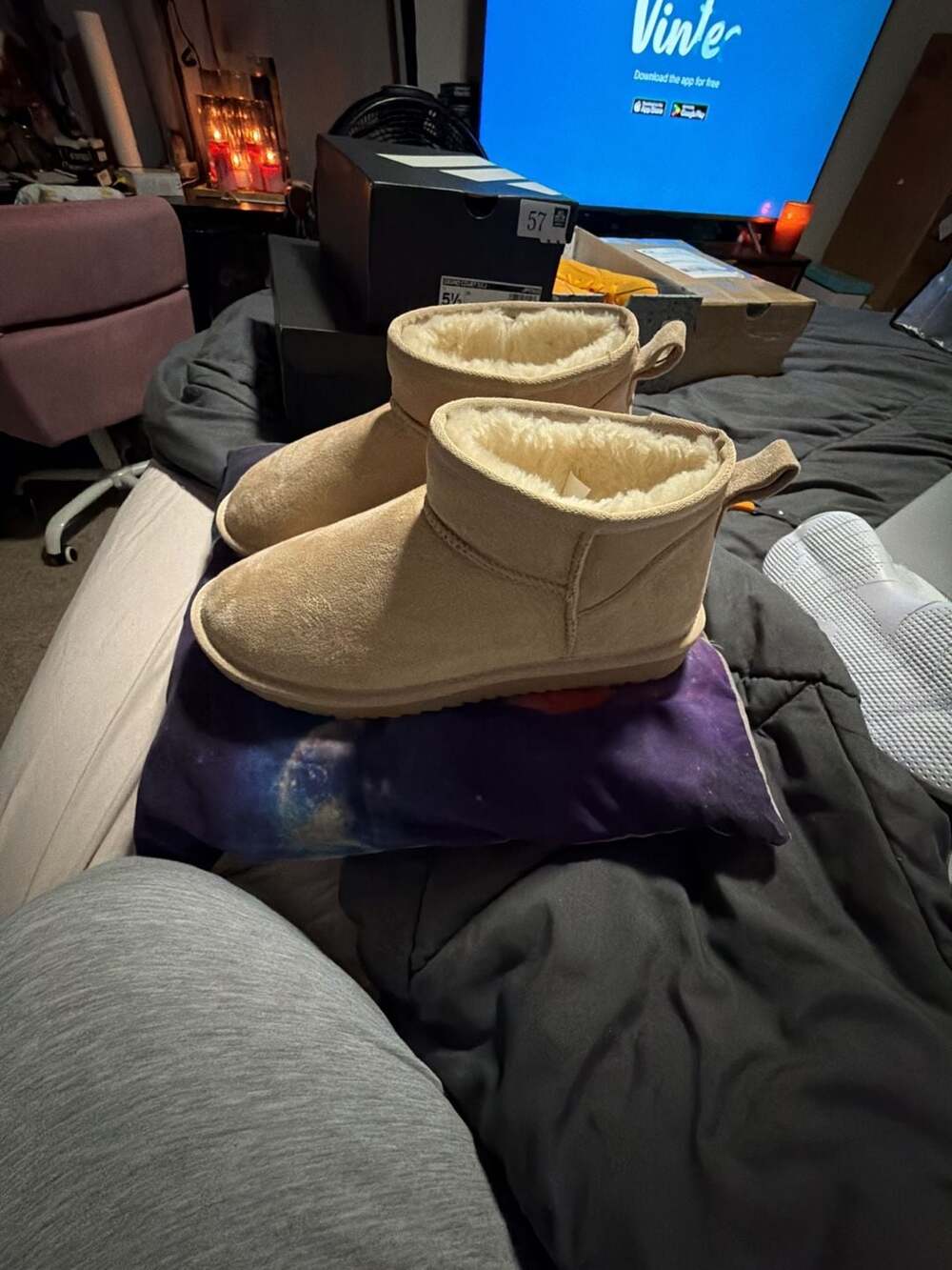 Soda Mutual Women's Faux Fur Mini Snow Ankle Boots